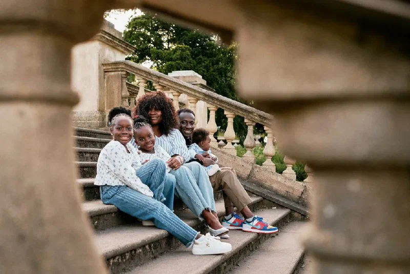 Relaxed summer outdoor family session Leazes park Newcastle upon Tyne north east