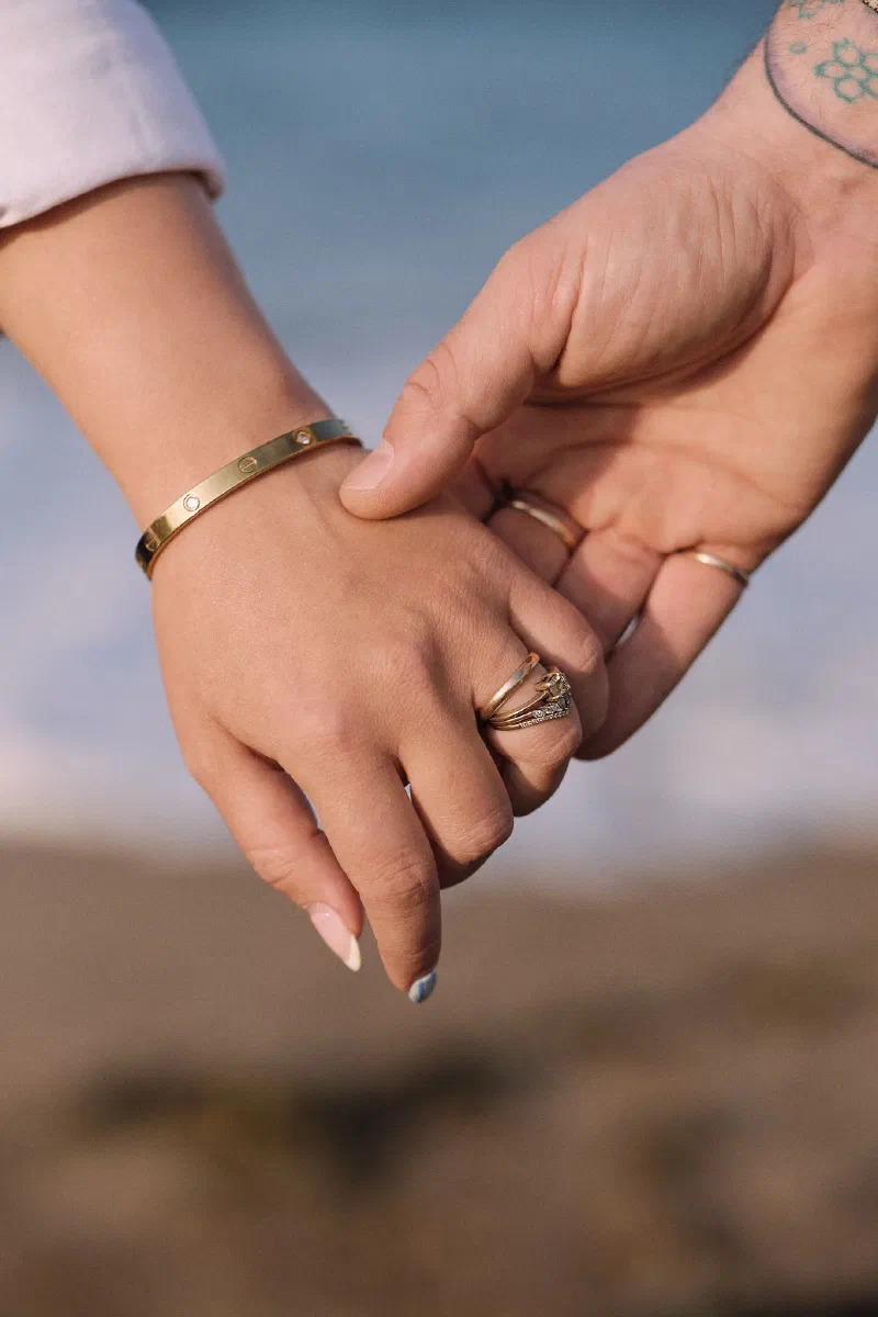 Dreamy sunset maternity session on the beach in Seaton Sluice Northumberland